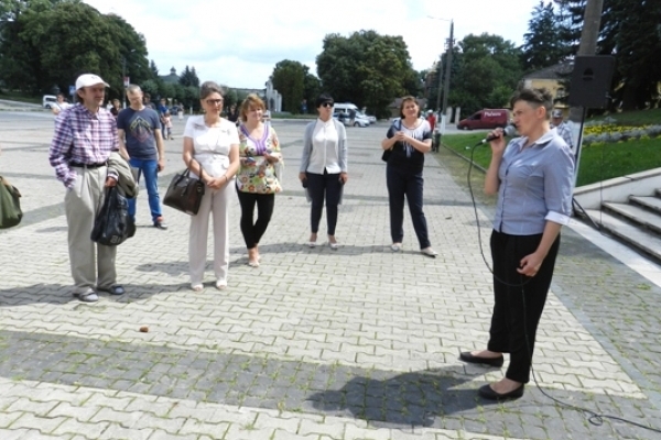 У суботу, 29 липня, в Острозі побувала Надія Савченко 
