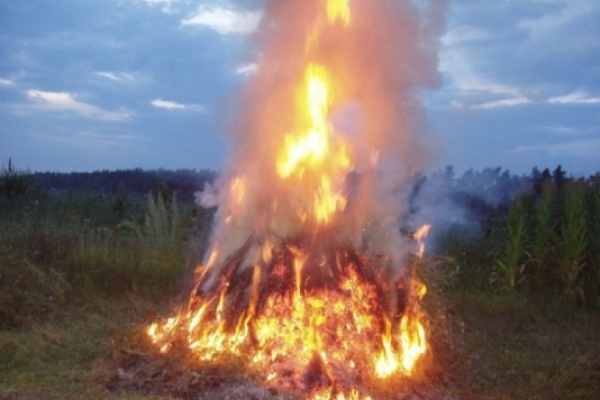 Дві тонни сіна згоріло 2 серпня у селі Межиріч на Острожчині 