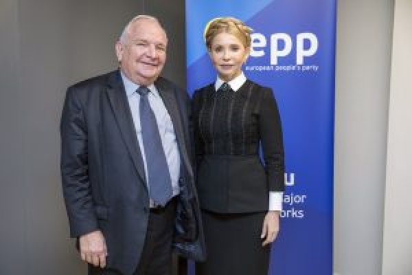 Президент ЄНП Жозеф Доль привітав Юлію Тимошенко з перемогою на виборах в ОТГ
