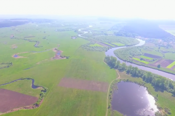 Північні райони Рівненщини з висоти пташиного польоту (Відео)