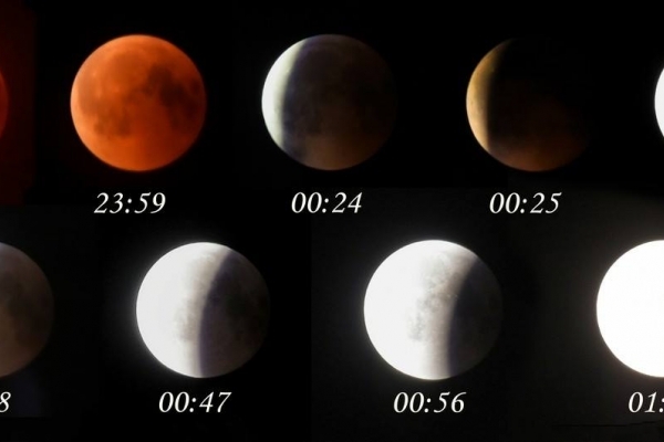 Рівняни спостерігали найтриваліше місячне затемнення за останні сто років (Фото, відео)