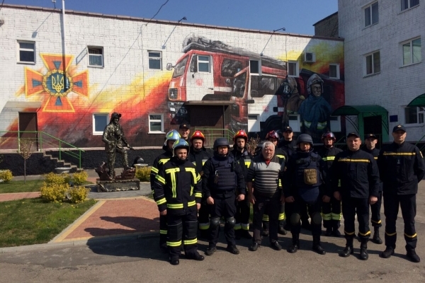 До рівненських рятувальників завітав ветеран пожежної служби Республіки Франції