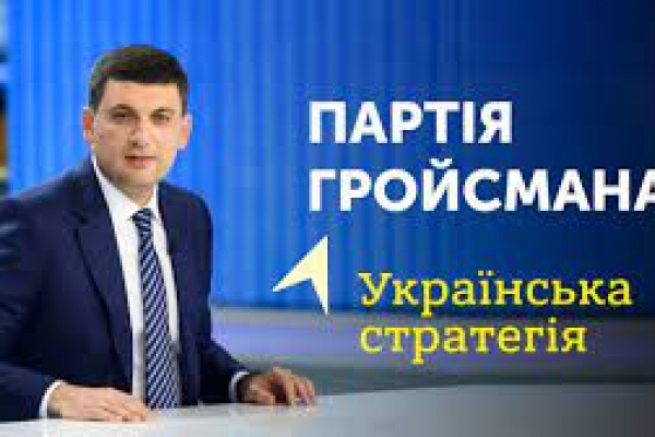Рейтинг партії «Українська  стратегія Гройсмана» виріс до 6.2%