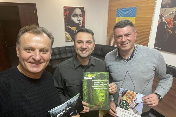 Заступник голови Рівненської ОДА Сергій Гемберг провів зустріч з тернопільським підприємцем Тарасом Демкурою