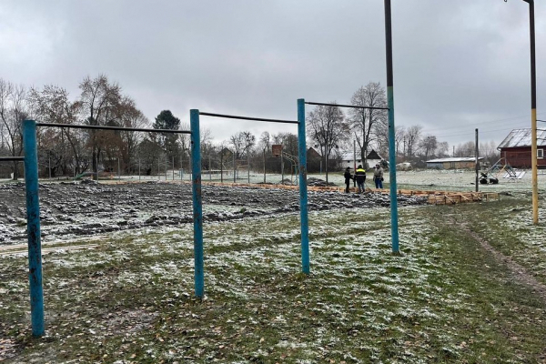 Міні-футбольне поле збудують у селі Користь, що на Рівненщині