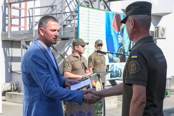 Генеральний директор ВП ХАЕС Андрій Козюра привітав особовий склад нацгвардійців