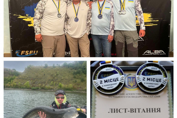 Срібні нагороди чемпіонату України – у рибалок ХАЕС