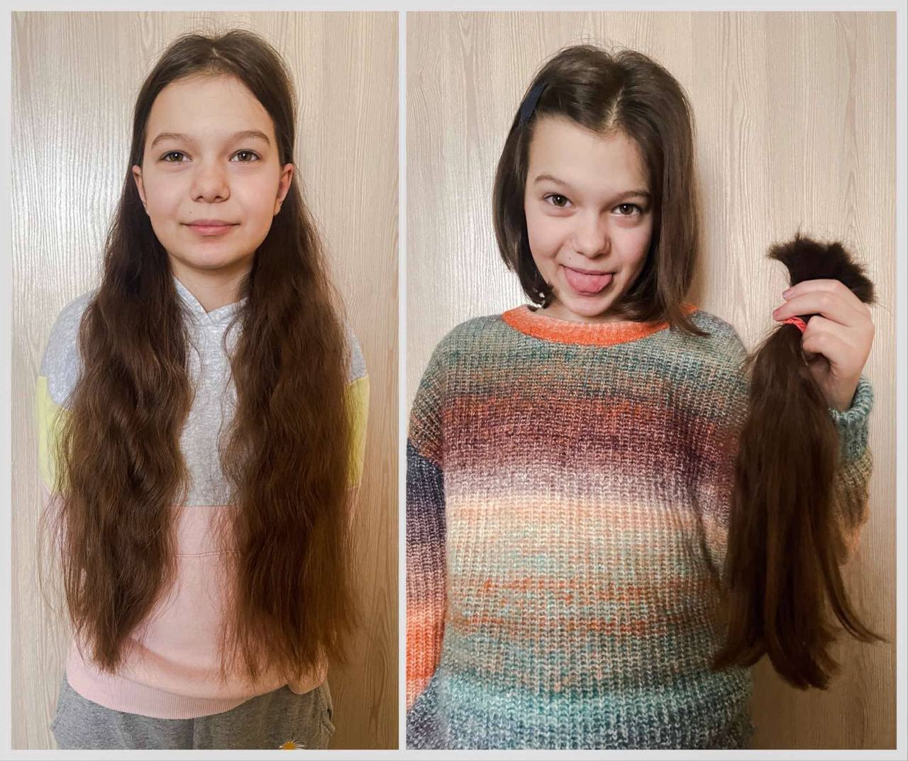 На Рівненщині дівчинка обрізала своє волосся, аби допомогти ЗСУ