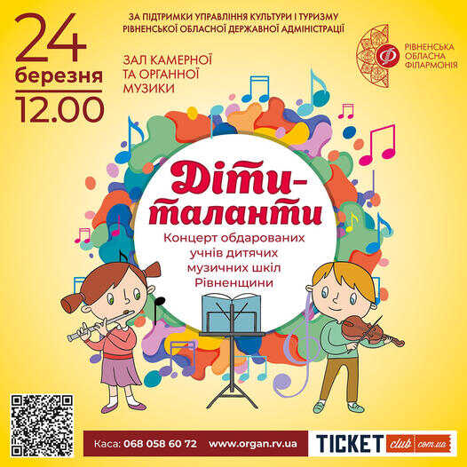 «Діти-таланти»: в Рівному відбудеться концерт молоді з різних музичних шкіл області