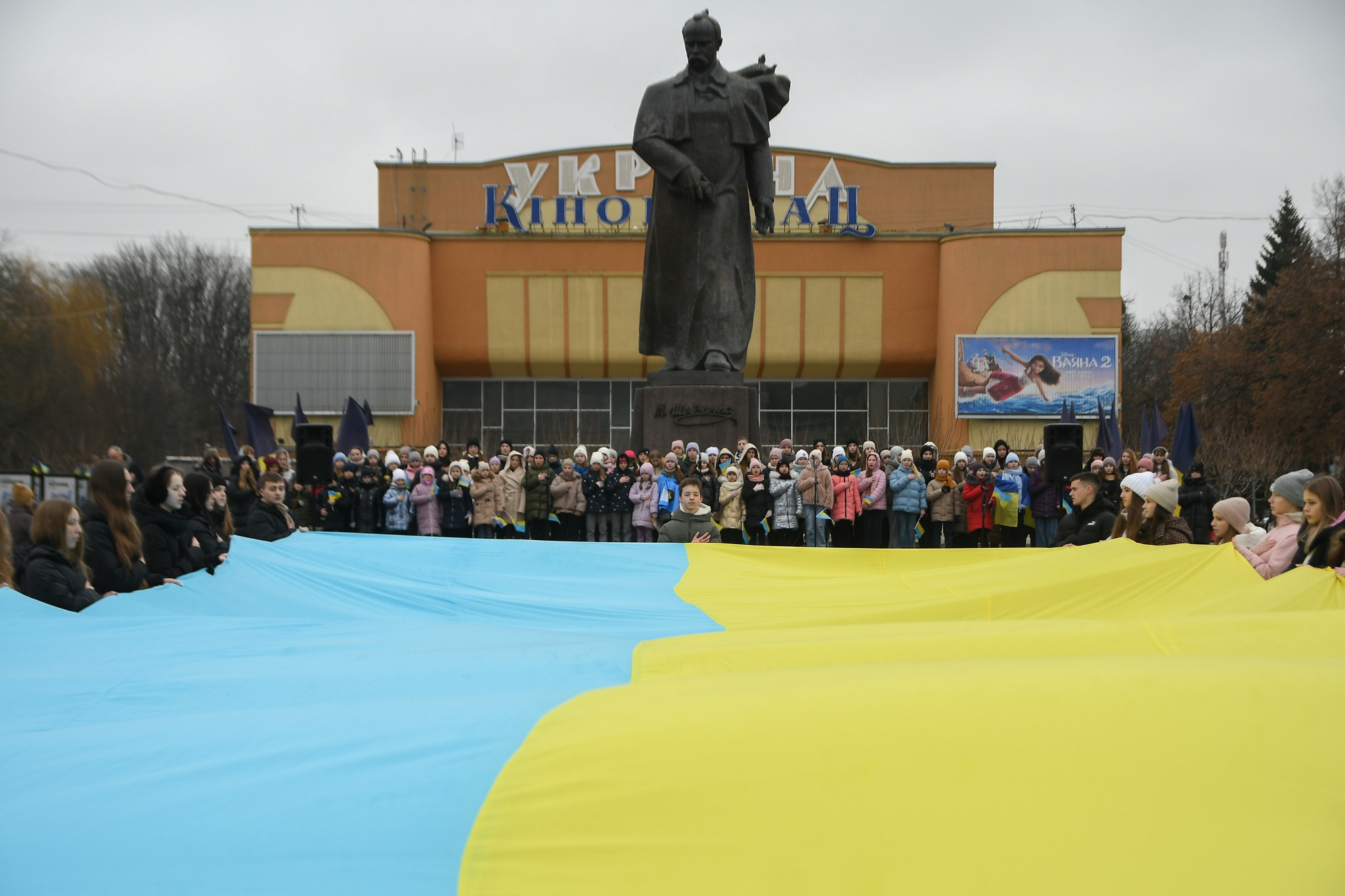 День Соборності України: як це було в Рівному (ВІДЕО)