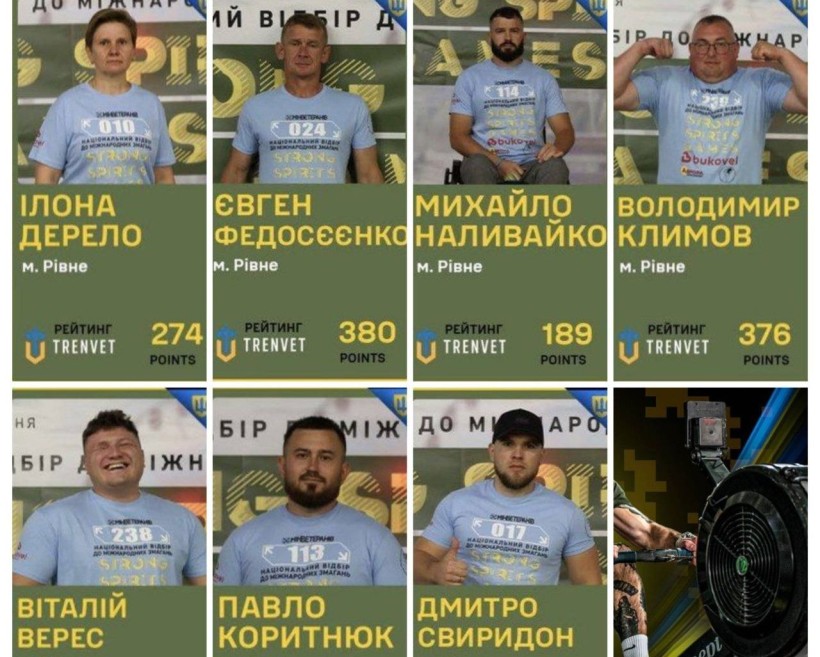 Strong Spirit’s Games: серед учасників - семеро ветеранів із Рівненщини