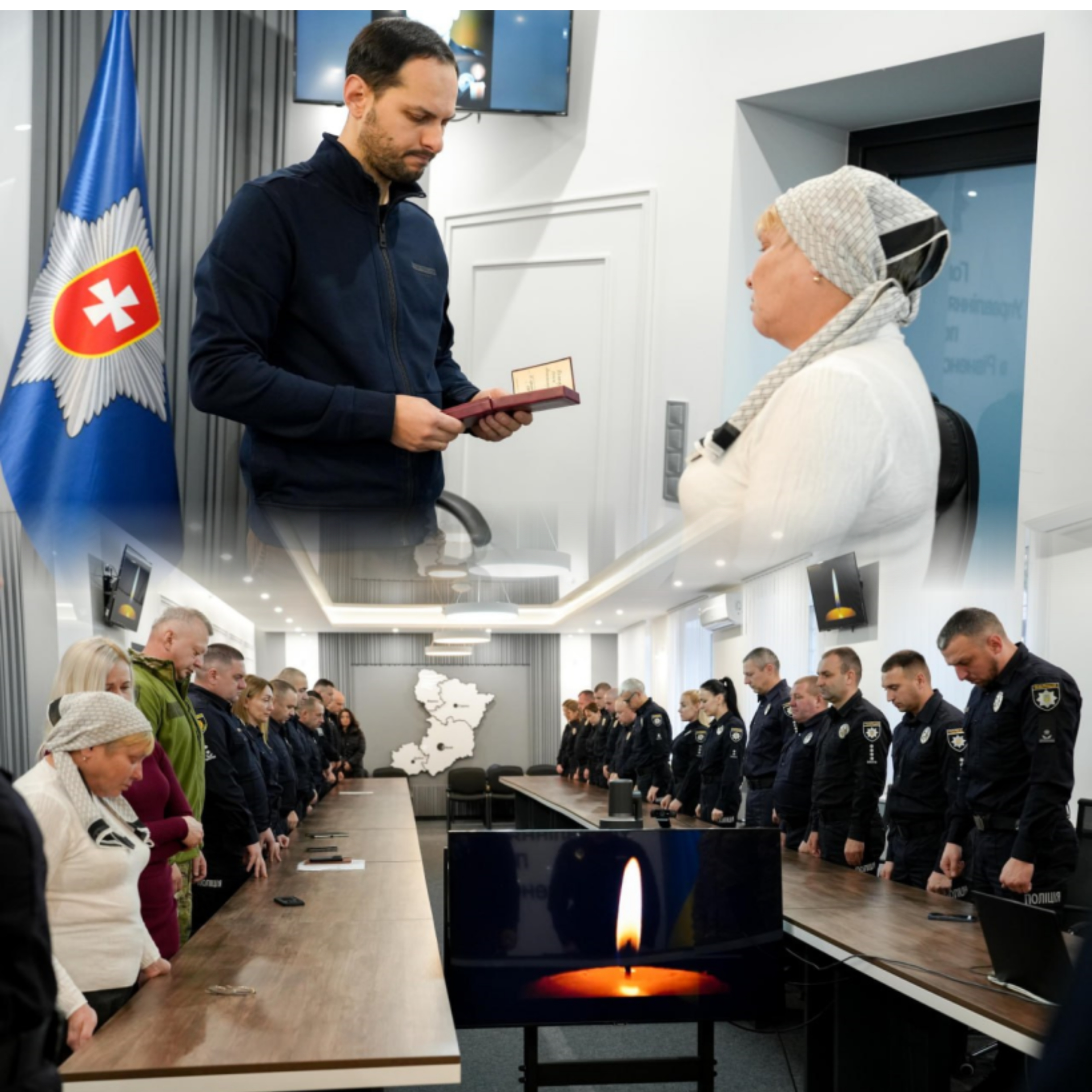 Загинув під час бойового завдання: рідні загиблого на війні поліцейського отримали державні нагороди