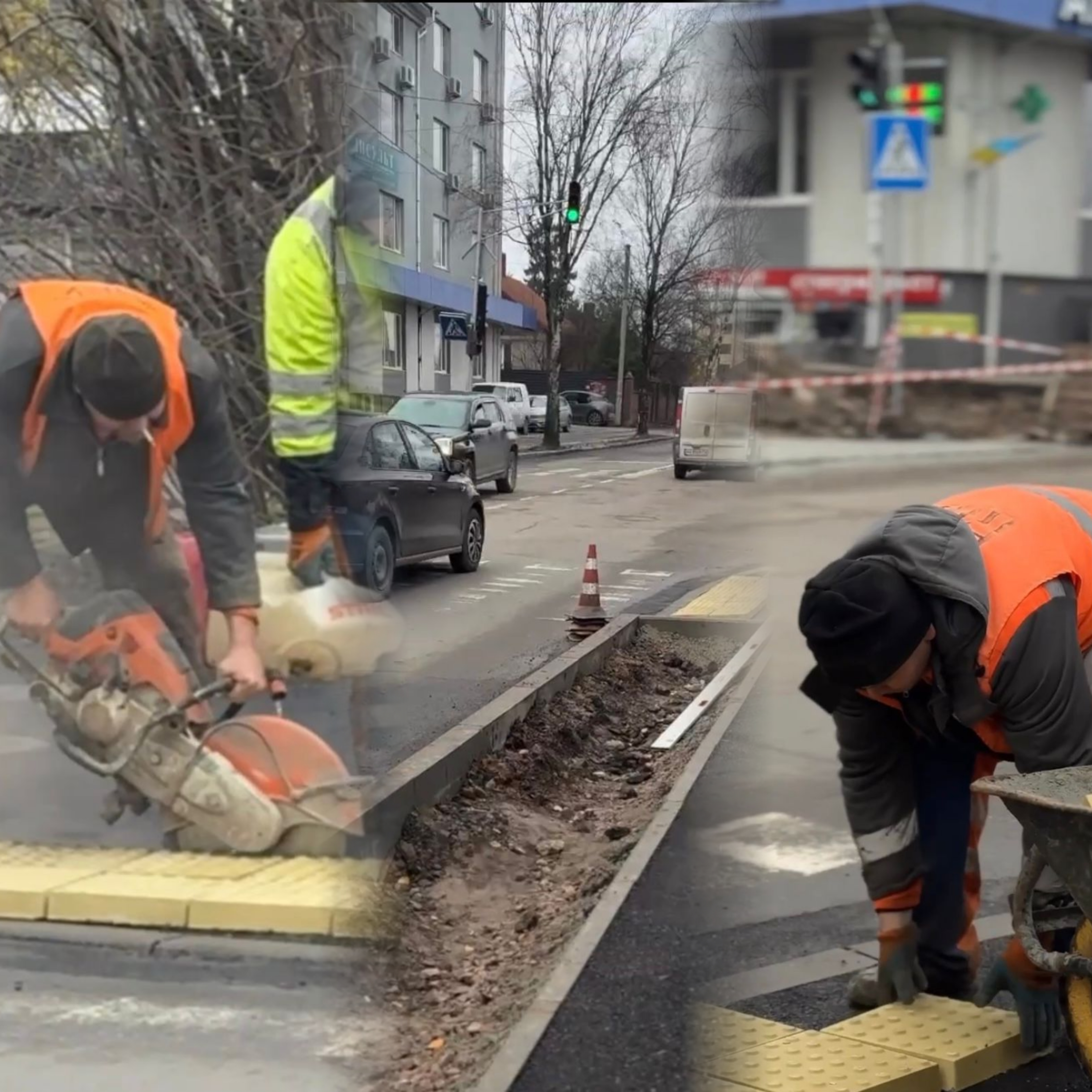 На одній із вулиць Рівного модернізують пішохідну інфраструктуру