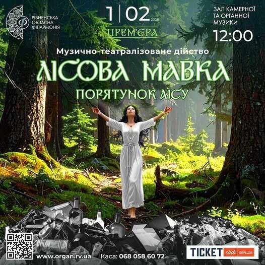 «Лісова Мавка: порятунок лісу»: у Рівному для діток та їх батьків презентують музичну виставу
